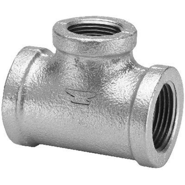 Anvil 8700123352 1.5 x 1.5 in. Malleable Iron Pipe Fitting Galvanized Reducing Tee 227934